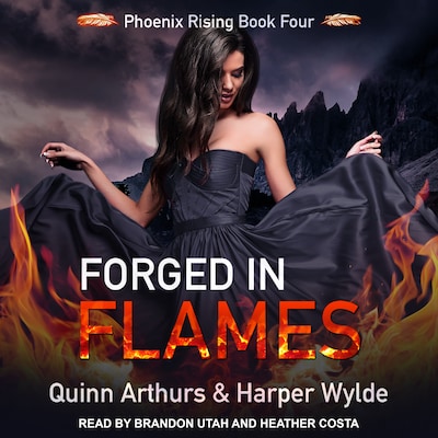 Forged in Flames – omslag til lydbogen af Harper Wylde, Quinn Arthurs