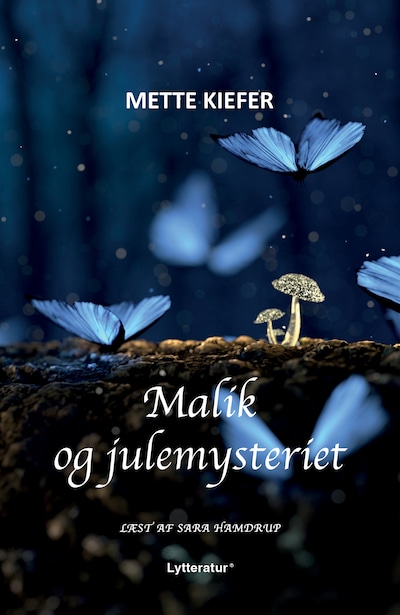 Malik og julemysteriet – omslag til lydbogen af Mette Kiefer