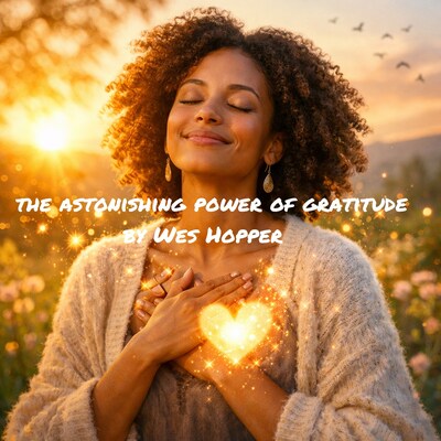The Astonishing Power of Gratitude – omslag til lydbogen af Wes Hopper