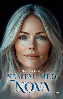 Samtal med Nova – omslag till ljudboken av Martina Edoff