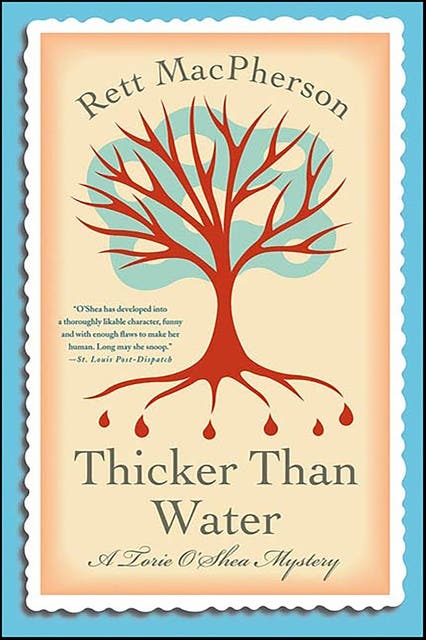 Thicker than Water – omslag til lydbogen af Rett Macpherson