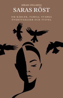 Saras röst – omslag till ljudboken av Mikael Dellming