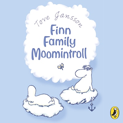 Finn Family Moomintroll – omslag til lydbogen af Tove Jansson