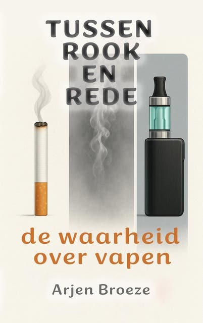 Tussen rook en rede: de waarheid over vapen – omslag van het luisterboek van Arjen Broeze