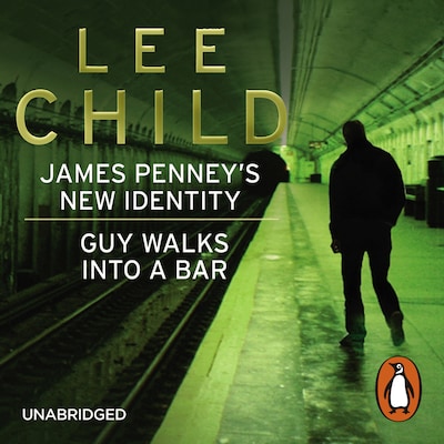 James Penney's New Identity/Guy Walks Into a Bar – omslag til lydbogen af Lee Child