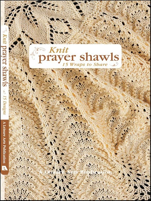 Knit Prayer Shawls – omslag til lydbogen af Leisure Arts