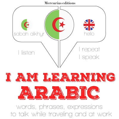 I am learning Arabic – omslag van het luisterboek van JM Gardner
