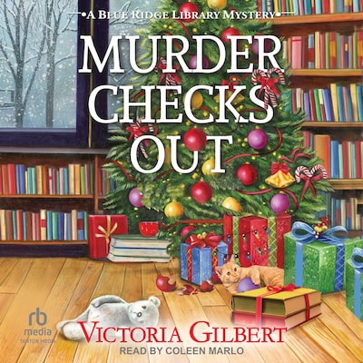 Murder Checks Out – omslag til lydbogen af Victoria Gilbert