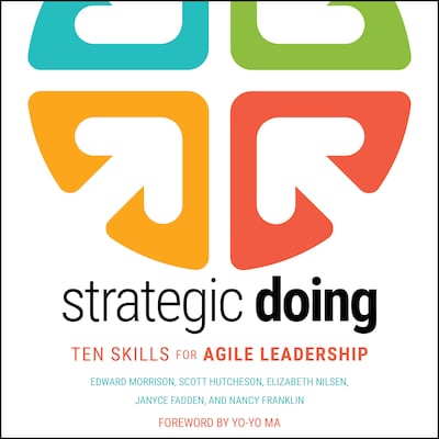 Strategic Doing – omslag til lydbogen af Edward Morrison, Scott Hutcheson, Elizabeth Nilsen