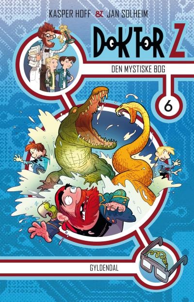 Doktor Z 6 - Den mystiske bog – omslag til lydbogen af Kasper Hoff