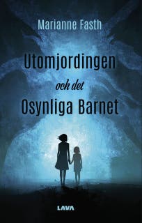 Utomjordingen och det osynliga barnet – omslag till ljudboken av Marianne Fasth