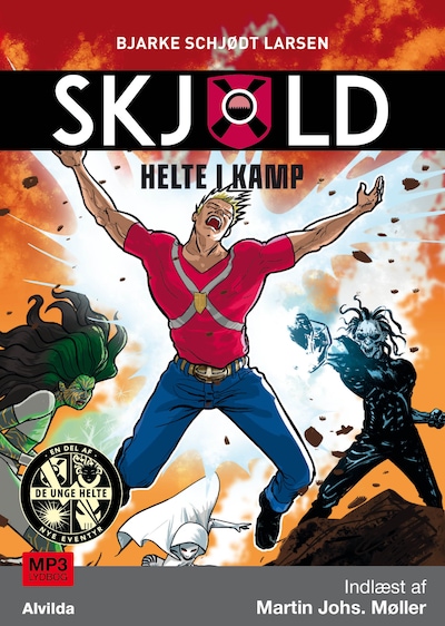 Skjold 4: Helte i kamp – omslag til lydbogen af Bjarke Schjødt Larsen