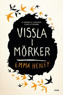 Vissla i mörker – omslag till ljudboken av Emma Healey