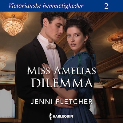 Miss Amelias dilemma – omslag til lydbogen af Jenni Fletcher