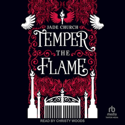 Temper the Flame – omslag til lydbogen af Jade Church