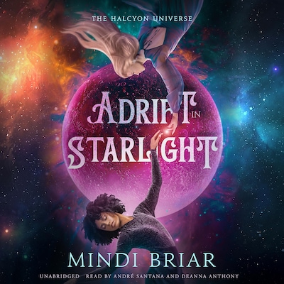 Adrift in Starlight – omslag til lydbogen af Mindi Briar