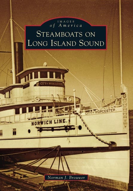 Steamboats on Long Island Sound – omslag til lydbogen af Norman J Brouwer