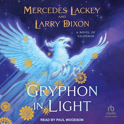 Gryphon in Light – omslag til lydbogen af Mercedes Lackey, Larry Dixon