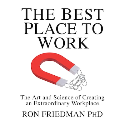 The Best Place to Work – omslag til lydbogen af Ron Friedman