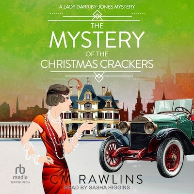 The Mystery of the Christmas Crackers – omslag til lydbogen af CM Rawlins