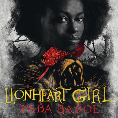 Lionheart Girl – omslag til lydbogen af Yaba Badoe
