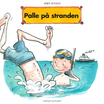 Palle på stranden – omslag til lydbogen af Jørn Jensen