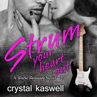Strum Your Heart Out – omslag til lydbogen af Crystal Kaswell
