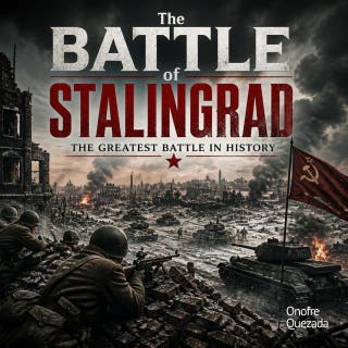 The Battle of Stalingrad - The greatest battle in history – omslag till ljudboken av Onofre Quezada