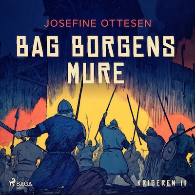 Krigeren 2. Bag borgens mure – omslag til lydbogen af Josefine Ottesen