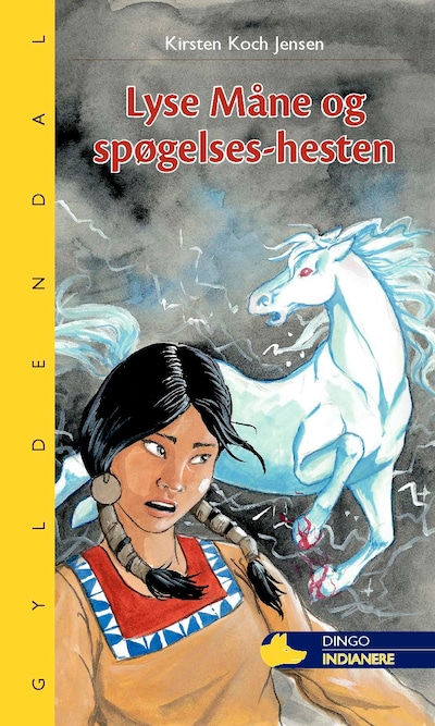 Lyse Måne og spøgelses-hesten – omslag til lydbogen af Kirsten Koch Jensen
