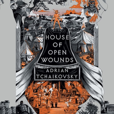 House of Open Wounds – omslag til lydbogen af Adrian Tchaikovsky