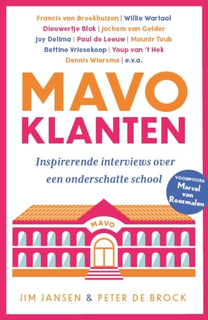 Mavoklanten: Inspirerende interviews over een onderschatte school – omslag van het luisterboek van Jim Jansen,Peter de Brock