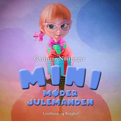 Mini møder julemanden – omslag til lydbogen af Christine Nöstlinger