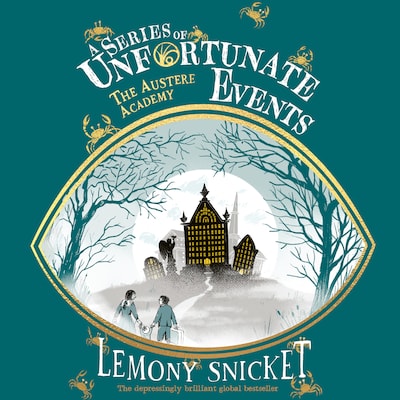 The Austere Academy – omslag til lydbogen af Lemony Snicket