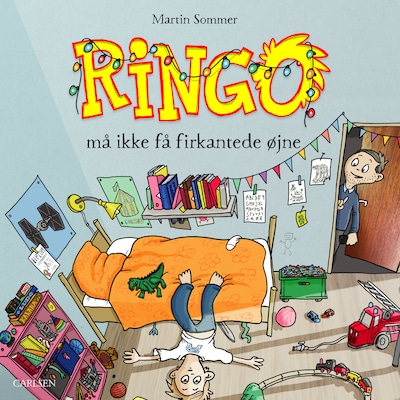 Ringo (1) - Ringo må ikke få firkantede øjne – omslag til lydbogen af Martin Sommer