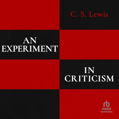 An Experiment in Criticism – omslag til lydbogen af C. S. Lewis