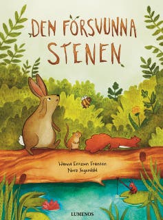 Den försvunna stenen – omslag till ljudboken av Hanna Ericsson Franzèn