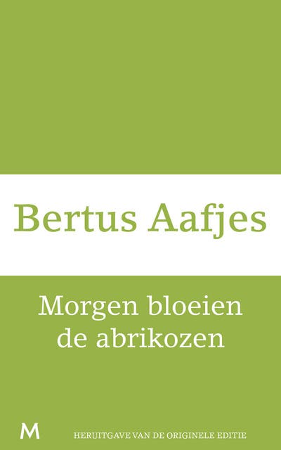 Morgen bloeien de abrikozen – omslag van het luisterboek van Bertus Aafjes