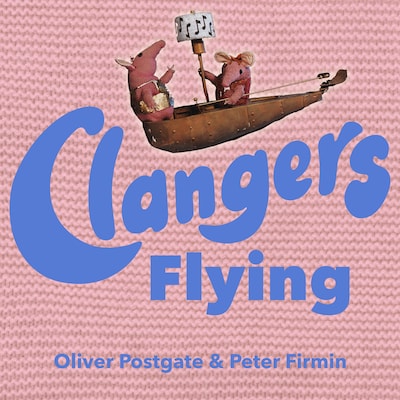 Clangers - Flying – omslag til lydbogen af Oliver Postgate