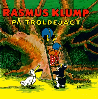 Rasmus Klump på troldejagt – omslag til lydbogen af Carla Og Vilh. Hansen