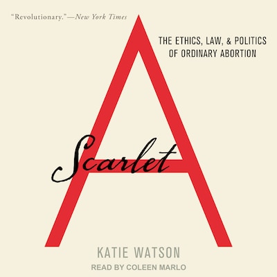 Scarlet A – omslag til lydbogen af Katie Watson