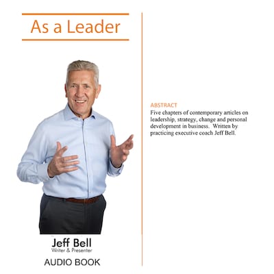 As a Leader – omslag van het luisterboek van Jeff Bell