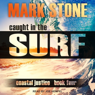 Caught in the Surf – omslag til lydbogen af Mark Stone
