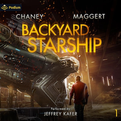 Backyard Starship – omslag til lydbogen af J.N. Chaney, Terry Maggert