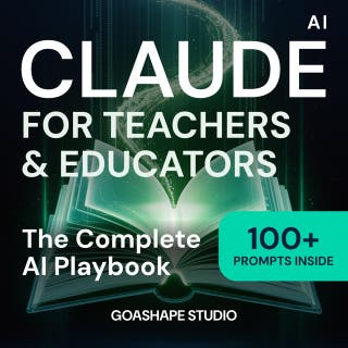Claude for Teachers: A Practical AI Guide for Modern Educators – omslag till ljudboken av Goashape Studio