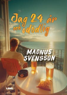 Jag, 24 år och odödlig – omslag till ljudboken av Magnus Svensson