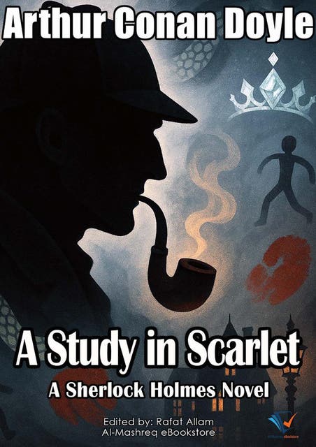 A Study in Scarlet: A Sherlock Holmes Novel – omslag til lydbogen af Arthur Conan Doyle