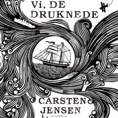 Vi, de druknede – omslag til lydbogen af Carsten Jensen