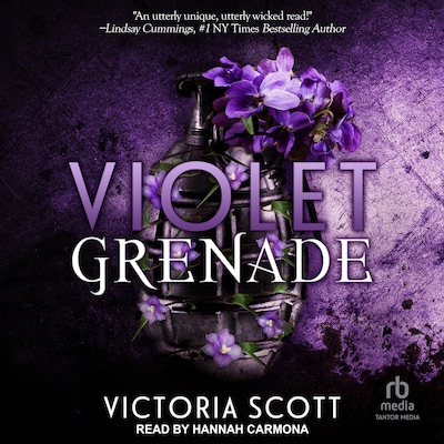 Violet Grenade – omslag til lydbogen af Victoria Scott