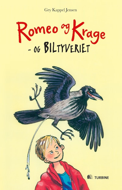 Romeo og Krage - og biltyveriet – omslag til lydbogen af Gry Kappel Jensen